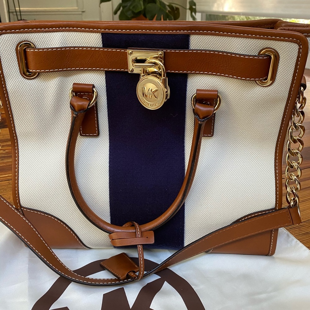 Michael Kors Canvas Purse and Wallet